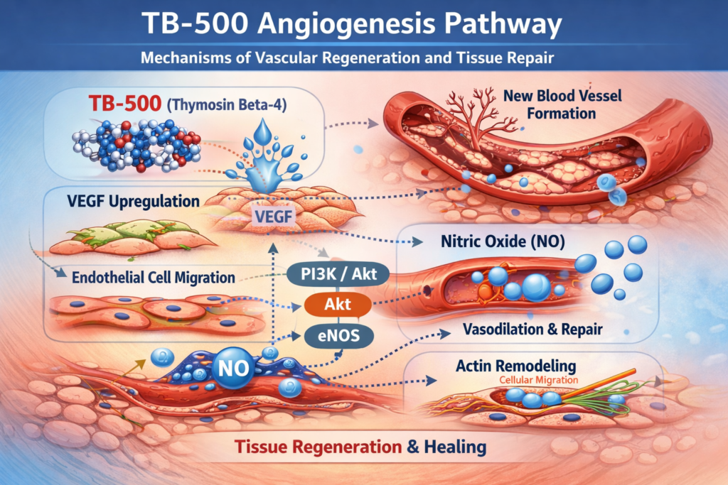TB-500 Angiogenesis Pathway TB-500 Angiogenesis